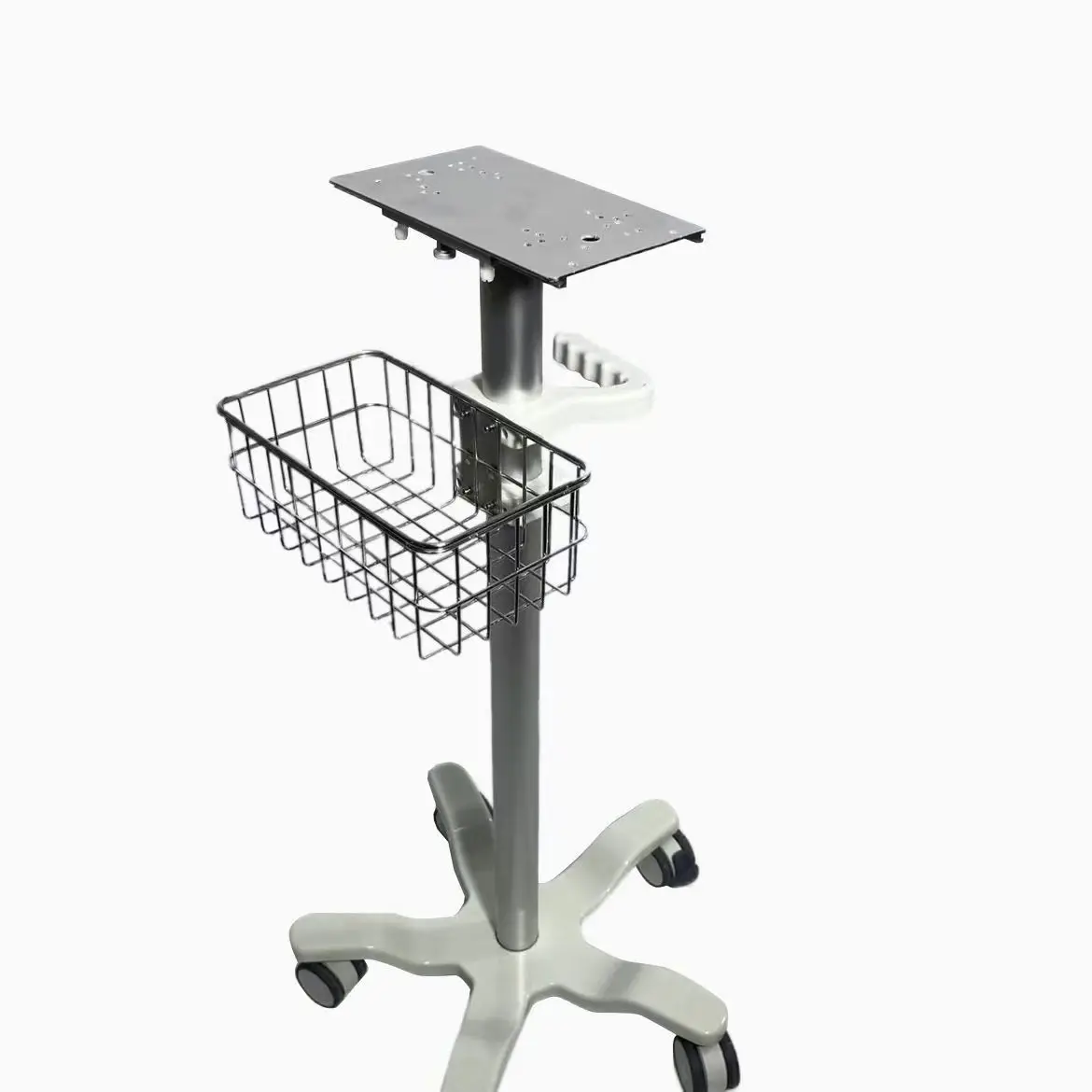 New Patient Monitor Use Aluminium Alloy Universal Mobile Stand Table Trolley Cart