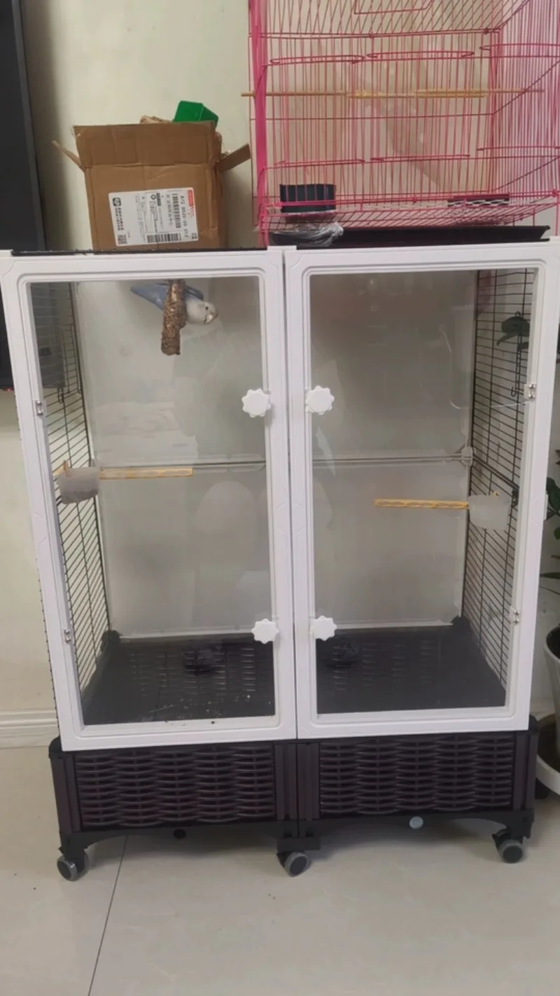 For Ecological Bird Cage Parrot Cage Special Large Household New Tiger Skin Xuanfeng Small Sun Luxury Villa