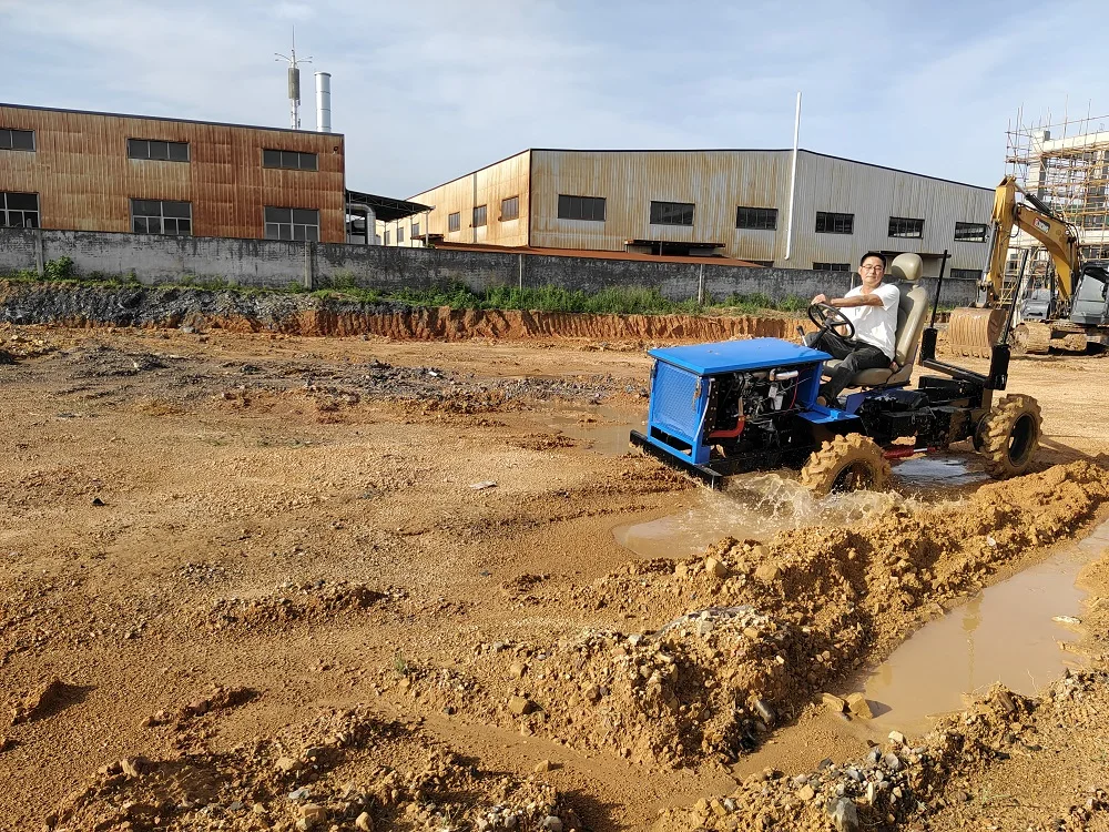 YUNNEI Motor 64HP  Four-Wheel Drive 4T Loading Capacity  Bamboo  Carriage  Complex Terrain Off-Road Tractor