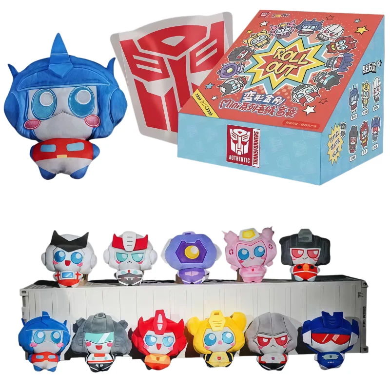 

REESEE Transformers Mini Plush Blind Bag Toy Serie Optimus Prime Shockwave Soundwave Megatron Anime Doll Ornamental Pendant Gift
