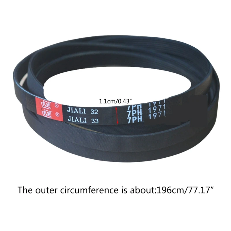 Courroie de Transmission de remplacement, courroie de tambour de sèche-linge, pièce de rechange 7PH1971 Durable A6HB