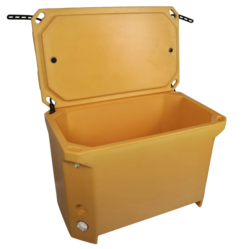 220L Rotomolded Cooler Box Fish Container Seafood Farming Processing Bin