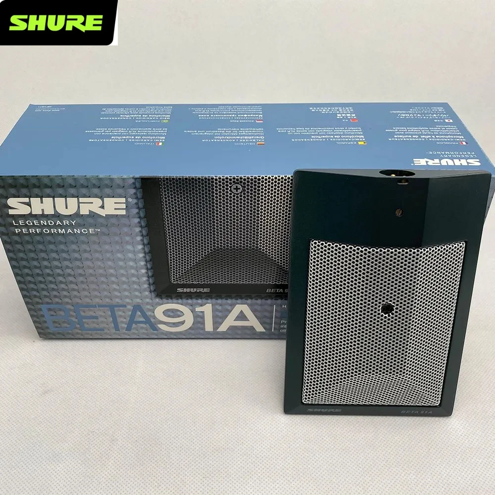 Microfone Condensador Profissional Shure BETA91A, Semi-Cardioid, para Instrumentos de Percussão e Bateria