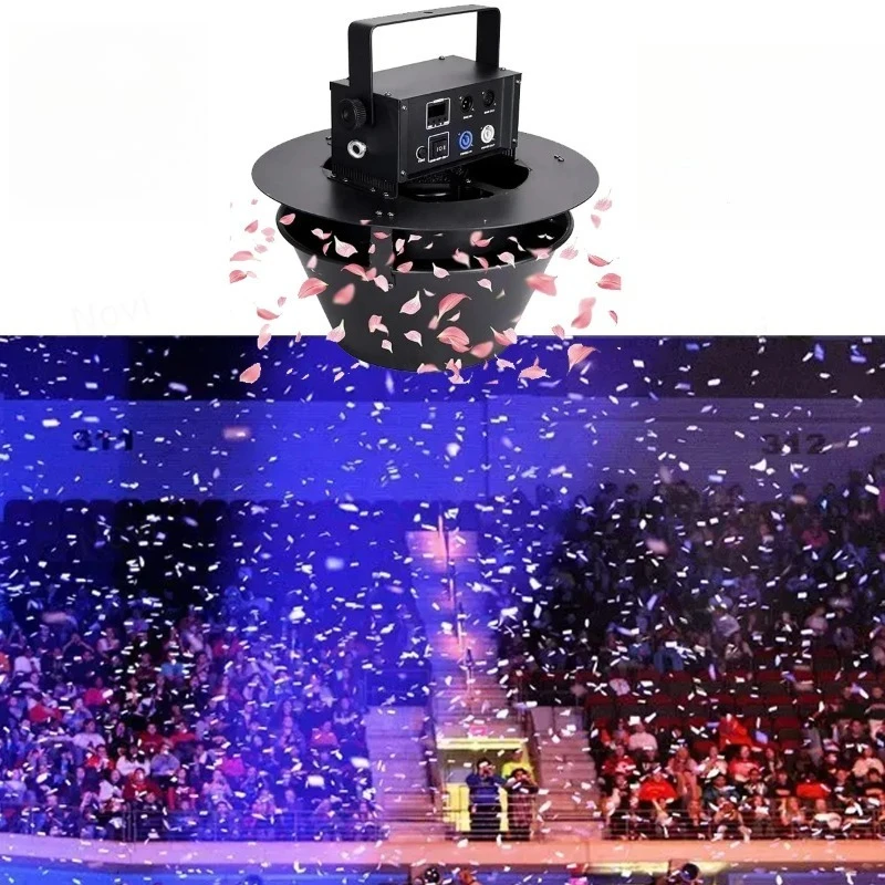 Floating Automatic Color Paper Machine Electric Confetti Launcher Portable Hanging Swirl Rotatable Petal Blower Stage