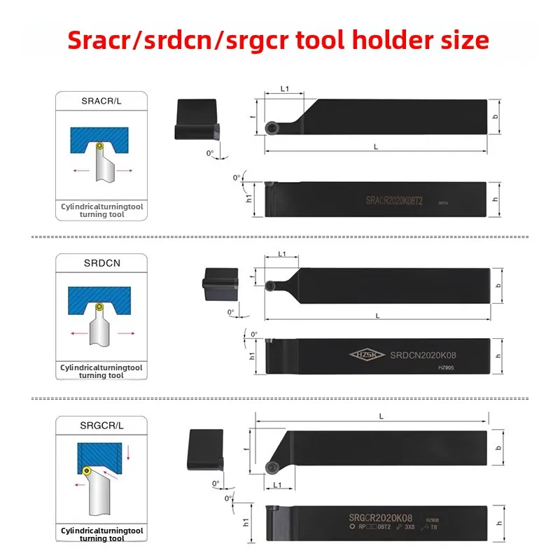 

SRACR SRDCN R2.5 R3 12mm SRACR1616H05 SRACR1212H06 RCMT0502MO-61 T9225 NS9530 RCMT0602MO US735 UE6110 NX2525 CNC Tool Bar