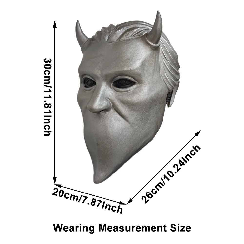 Ghost.B.C Nameless Ghouls Mask Heavy Metal Doom Hard Rock Band Helmet Halloween Cosplay Costume Prop Video Shooting Head Cover