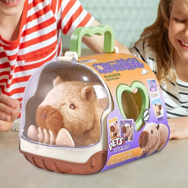 Elektrische water dolfijn wandelpop speelgoed met geluid haar dier water dolfijn pluche creatief en leuk kinderplezier