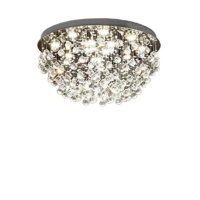Master bedroom crystal ceiling lamp, new living room simple modern atmosphere warm romantic lamp