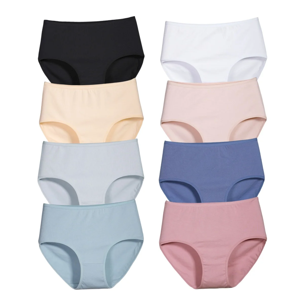 

1Pc Cotton Panties High Waist Briefs Women Underwear Sexy Lingerie Female Solid Color Panty Underpants XS-2XL