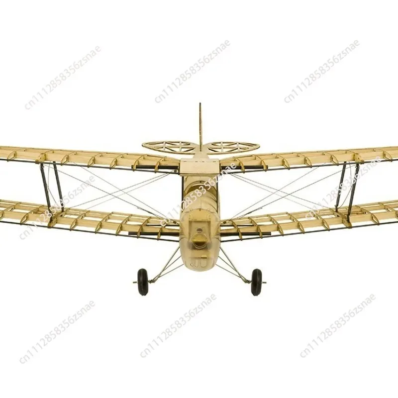 Dwhobby Electric Aircraft Remote Control Fixed Wing Light Wood Tiger Moth Biplane Model Making