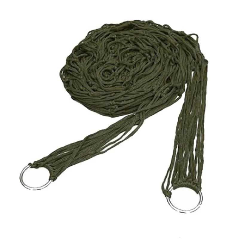 Portable Outdoor Sport Hammock Simple Camping Hammock Mesh Net for Garden Beach Yard Travel Garden Swing Hanging Bed image 3