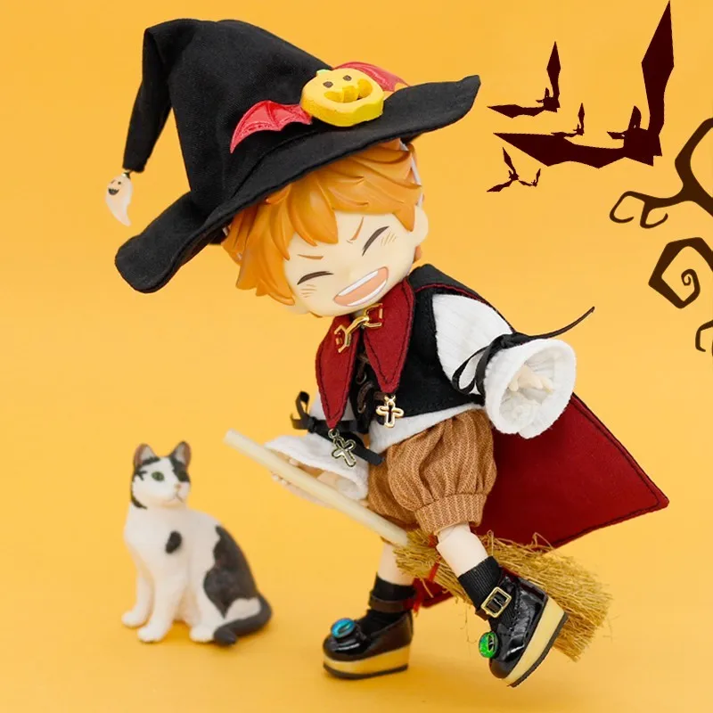 Ob11 clothes magic windbreaker cloak hat Halloween suit Obitsu11, Molly, GSC body, UFdoll, YMY 1/12bjd doll accessories toy gift