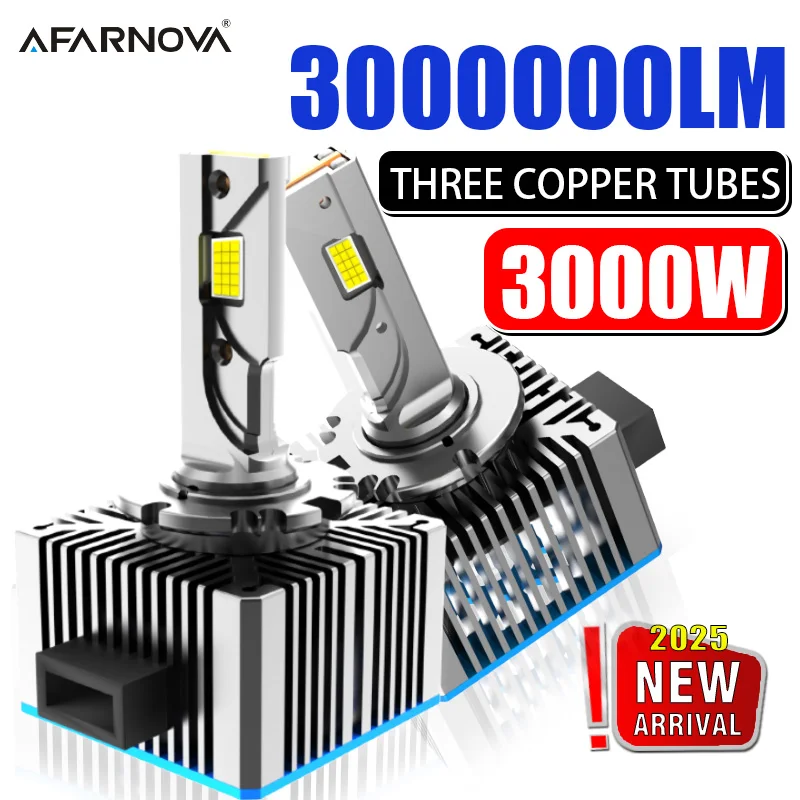 

High Bright 3000W 3000000LM D Series D2S D4S Car LED Headlight 6000K White Canbus Bulb CSP Chips Super Bright Headlights D1R D3R