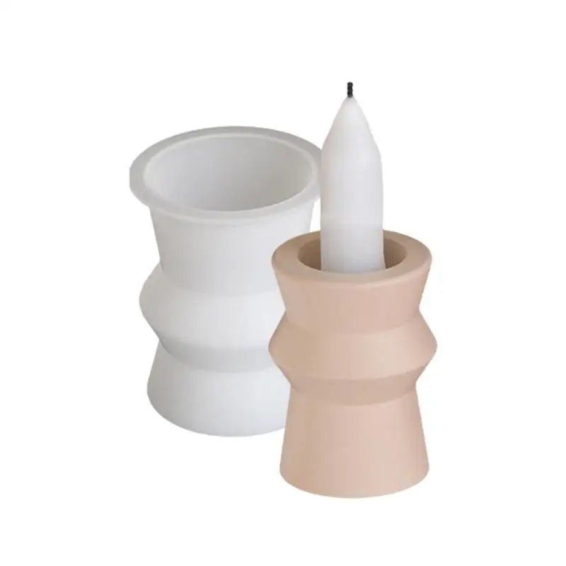 A52E Craft Molds Bracket Molds Round Crafting Molds Unique Holder Molds for Home and Table Decorating