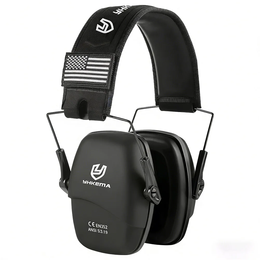 YHKEMA Safety Shooting Hearing Protections Earmuffs For Tactical Hunting Noise Reduction Soundproof Headset