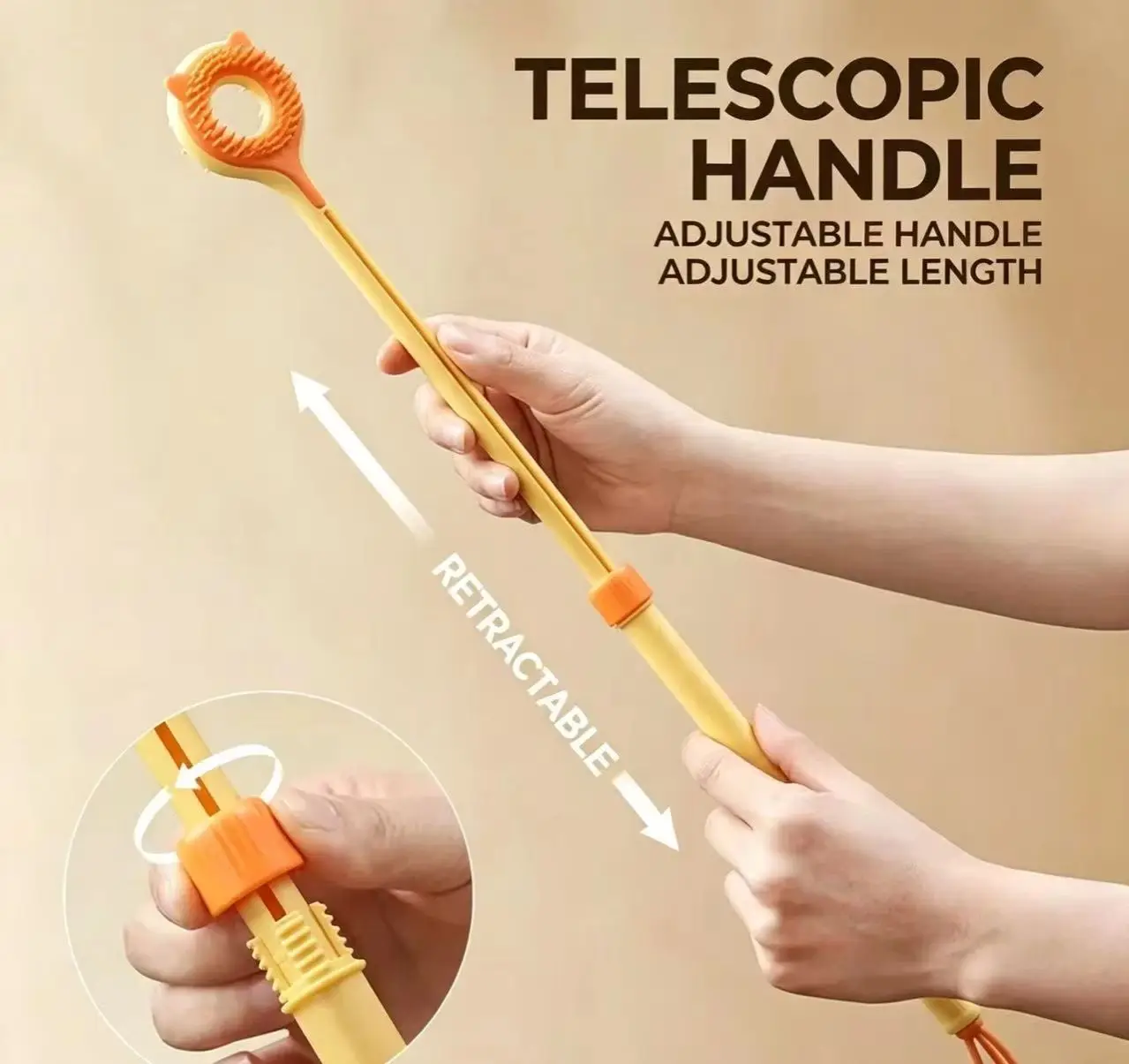 Retractable Cat Tickle Stick Multi-Functional Double-Sided Interactive Kitten Toy