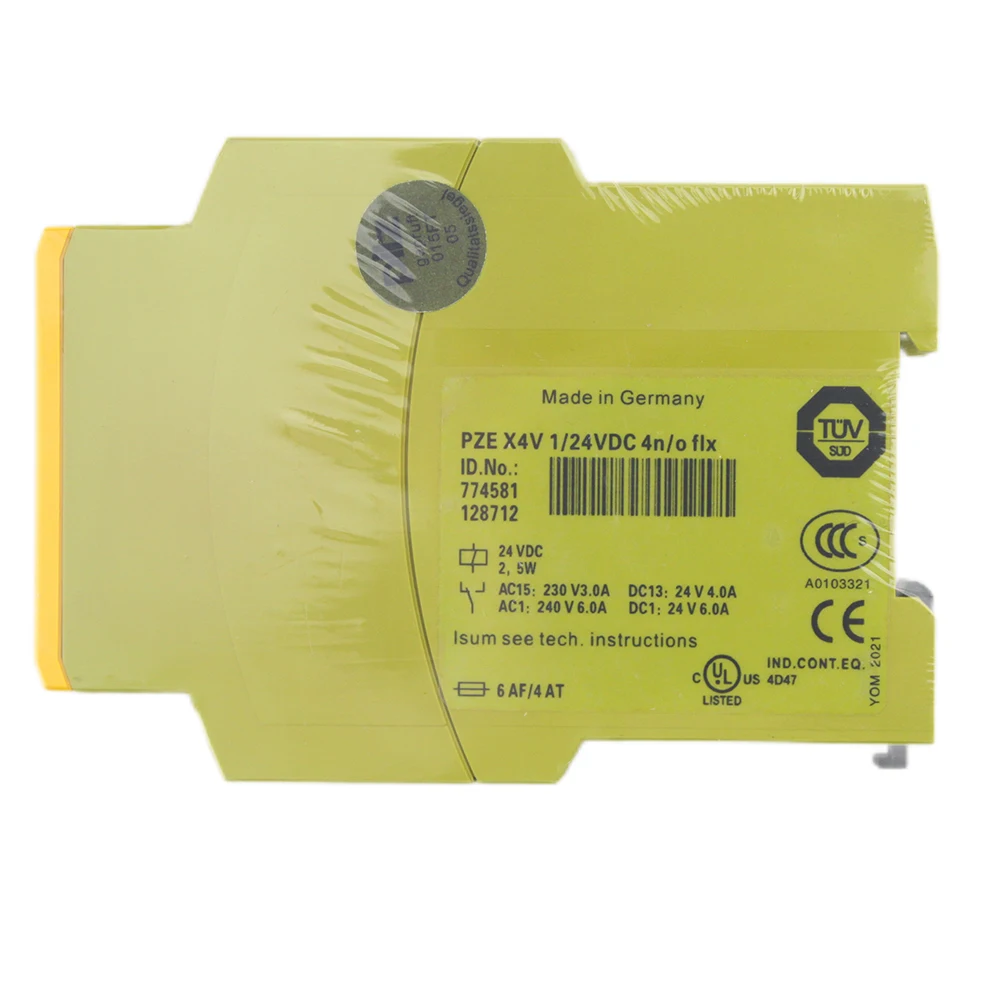 Untuk Modul Relai Pengaman Pilz 774581 PZE X4V 1/24VDC dalam Kotak