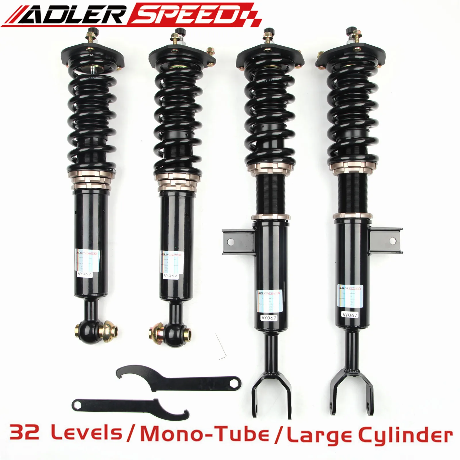 ADLERSPEED 32 WAY COILOVERS FOR BMW F10 528i 530i 535i 550i RWD 2011-2016 W/O EDC