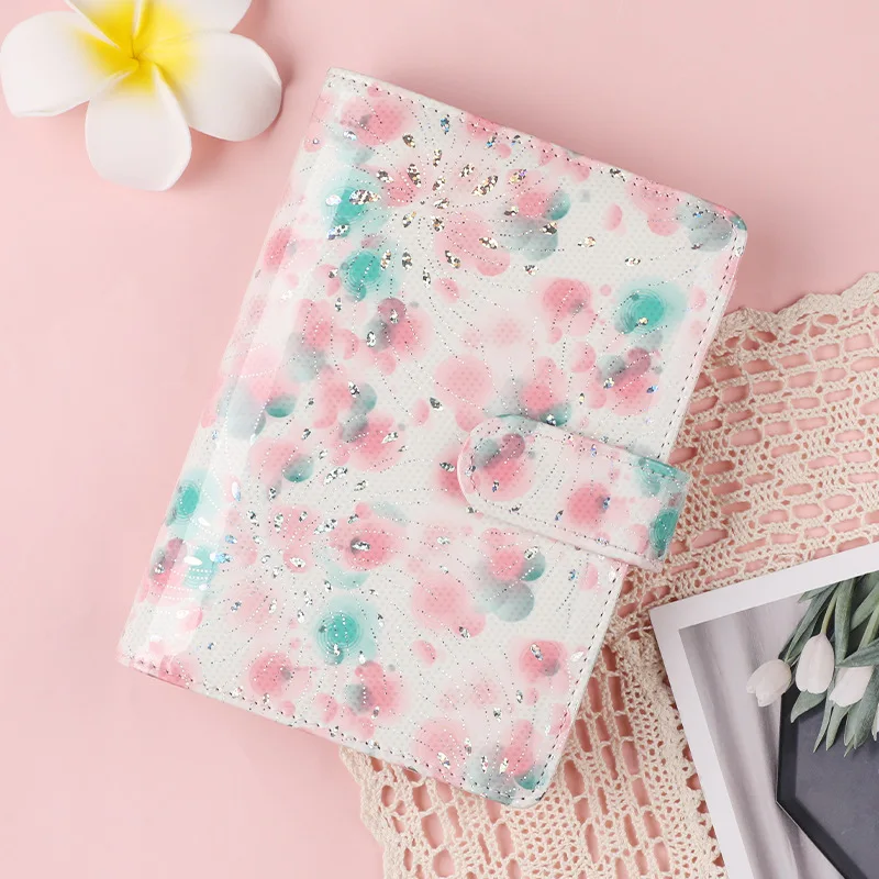 A6  Colorful Flower  Money Budget Planner Binder Zipper EnvelopesCash Envelopes For Budgeting Money Organizer For Budget Binde