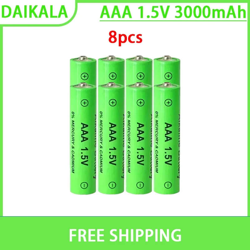 AAA1.5V 3000mAh بطارية قلوية ليثيوم أيون 1.5 فولت AAA بطارية قابلة للشحن للساعات الفئران أجهزة الكمبيوتر اللعب لذلك شحن مجاني