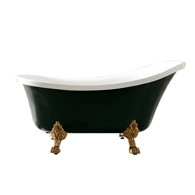 P6 enamel cast iron concubine bathtub European independent antique classic large bathtub