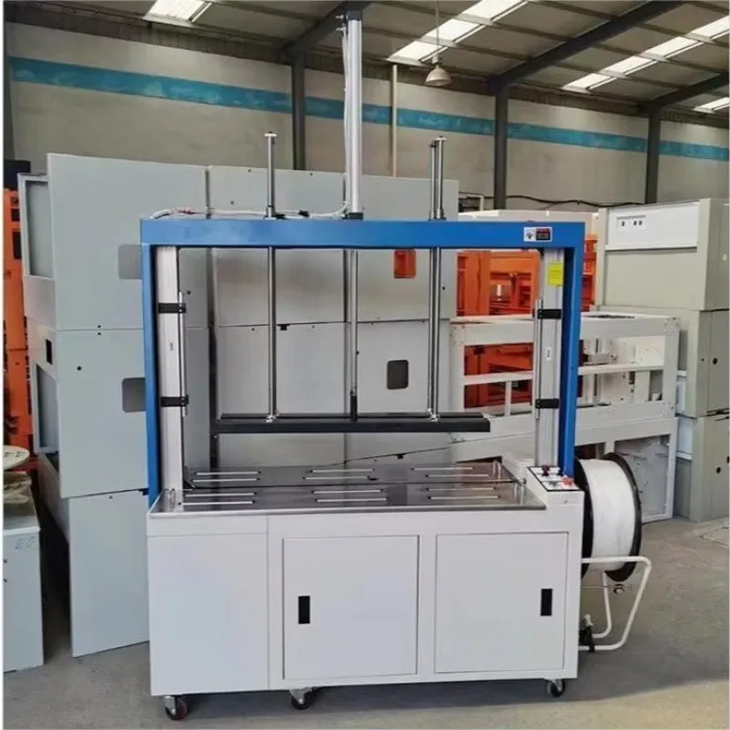 Top Press Plate PP Belt Strapping Machine for Cardboard Sponge Towel Clothing Compress Bulk Order Customize