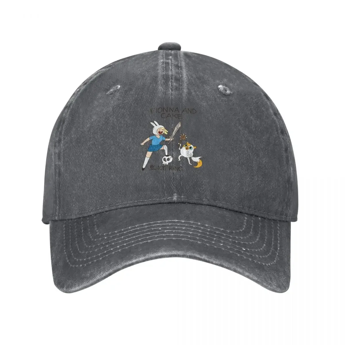 

A Fionna and Cake story, by Ice King Baseball Cap western Hat Hip Hop sailor cap for men fashionable Men's Hats Women's