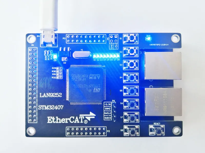 

LAN9252 LAN9252 Slave LAN9252 Development Board EtherCAT Slave 16IO CIA402