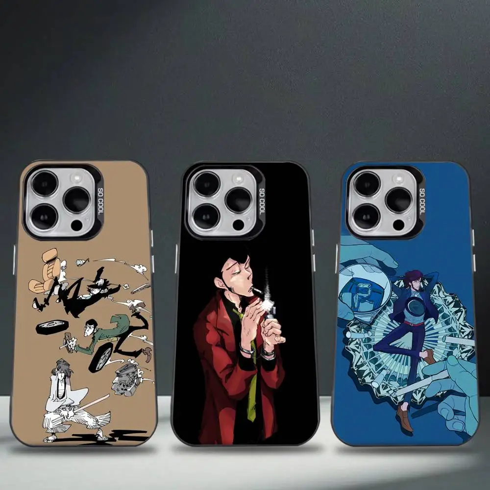 

Anime L-Lupin The T-Third Phone Case For iPhone 16,15,14,13,12,11,8,7,Pro,Max,Plus,Mini,XS,SE Anti Fall Black Matte Hard