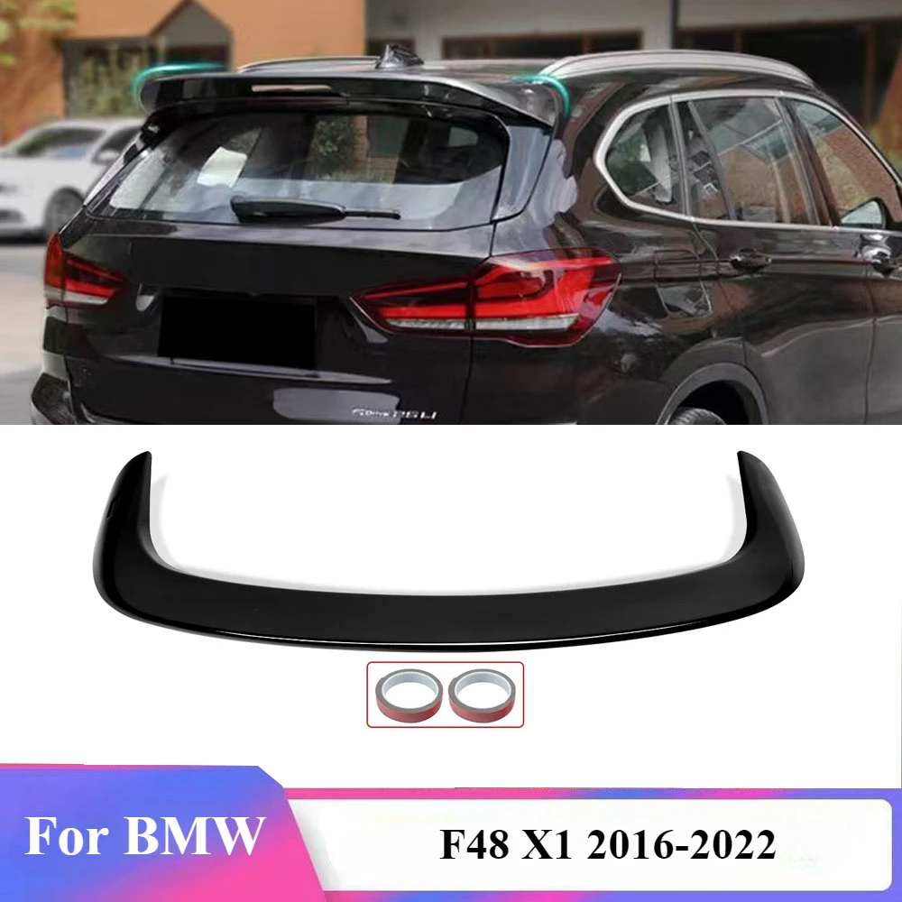 For BMW F48 X1 2016-2022 MAGICKIT Glossy Black Rear Roof Trunk Spoiler Wing Lip AC Style Gloss Black CAR Accessories ABS