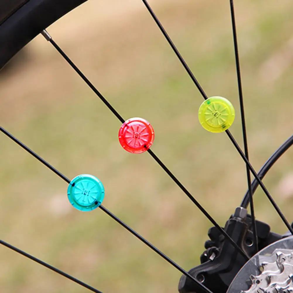 2Pcs Bike Light Super Bright Waterproof Bike Wheel Lights Compact Size Ultralight Cycling Accessories