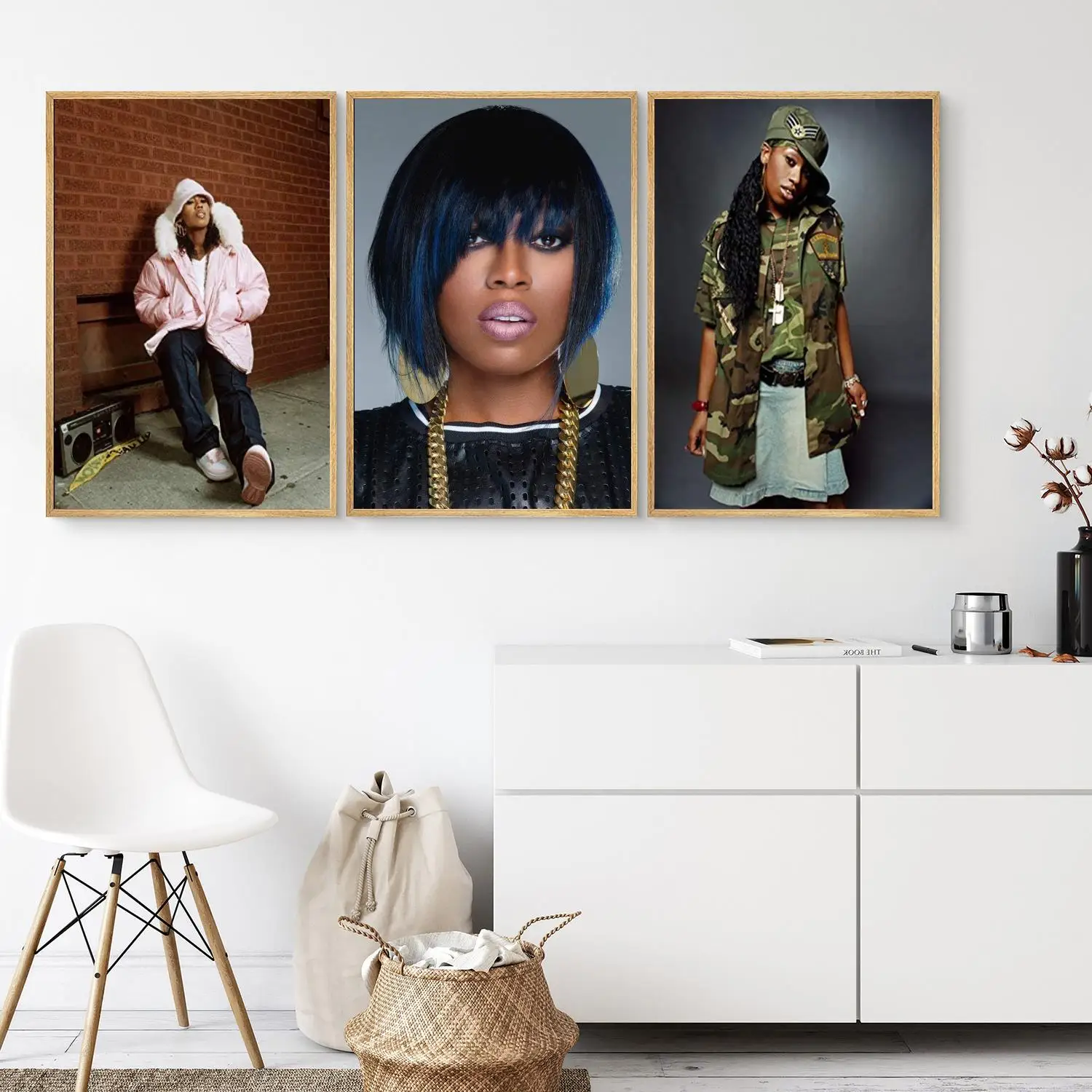 Missy Elliott Poster Wall Art 24x36 Canvas Posters Decoration Art Personalized Gift Modern Family bedroom Painting