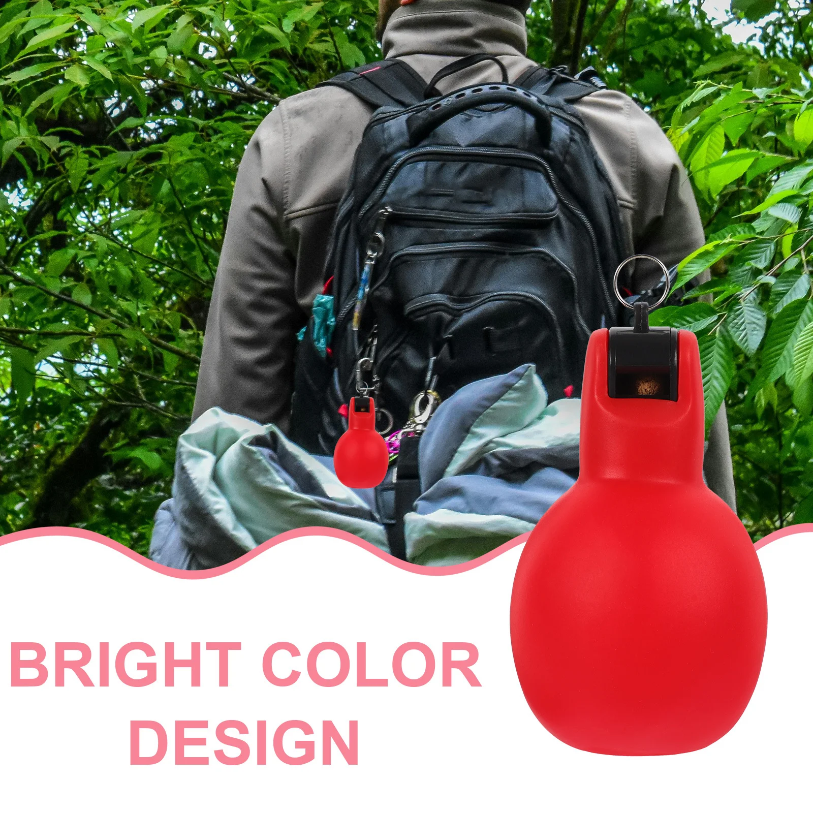 2 قطعة صفارة إنقاذ في الهواء الطلق لون مشرق اليد ضغط المحمولة الصغيرة بصوت عال التخييم التنزه أداة صافرة الطوارئ #1