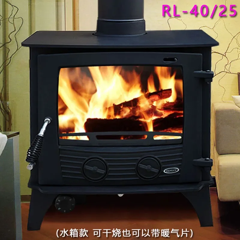Indoor Real Fire Wood Burning Heating Furnace Modern Simple Steel Plate Independent Fireplace for Home and Homestay Use