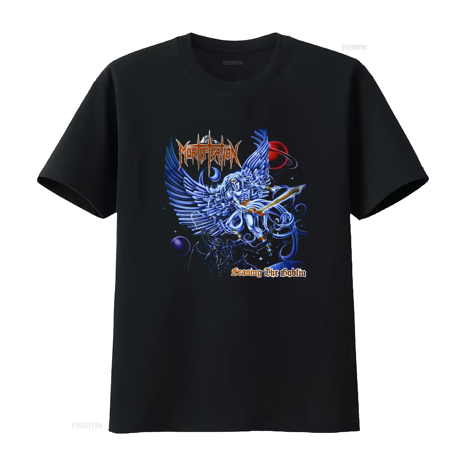 Mortification Erasing the Goblin Cotton Black T Shirt S 5XL PM1900 Long Sleeves vintage Washed Versatile Casual Slightly