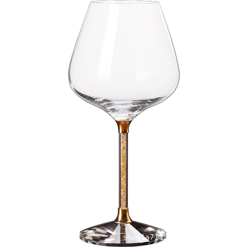 High-end red wine glasses crystal glass goblets Household commercial wine glasses rotating crystal glass holders