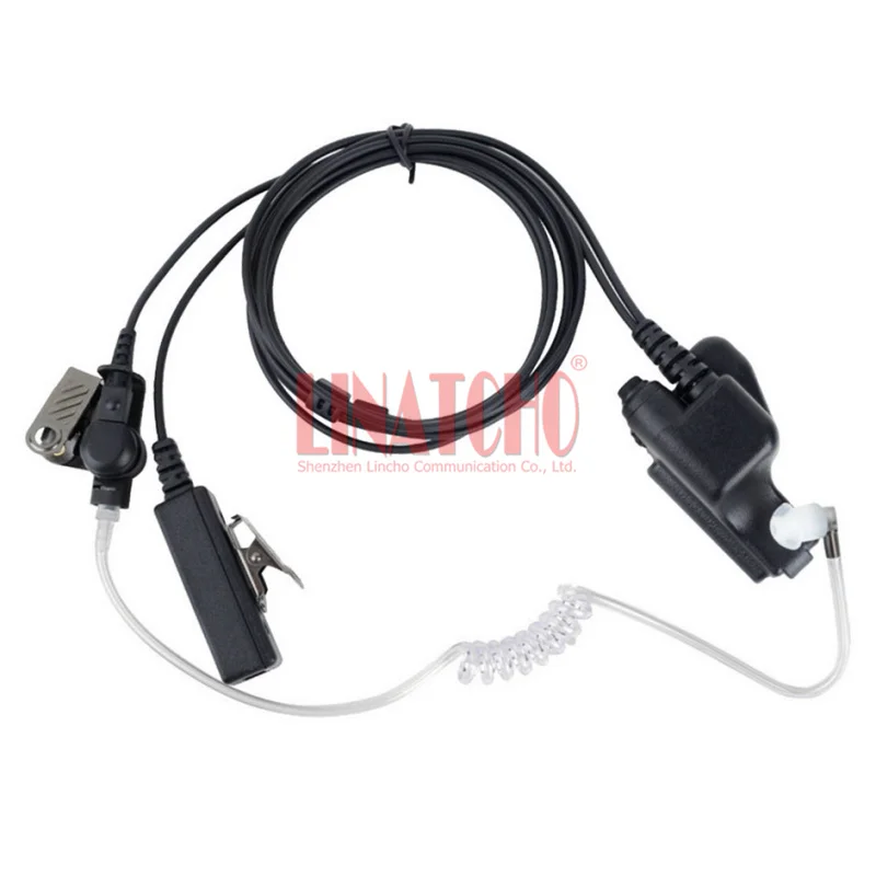 GP900 GP1200 HT1000 XTS2500 XTS3000 XTS3500 XTS5000 Walkie Talkie Acoustic Tube Earpiece Earphone PTT Mic