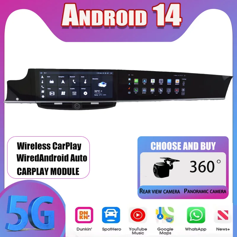 

For Porsche Panamera 2010-2017 Upgraded Interactive Dual Screen Intelligent System Navigation GPS Car Multimedia Player CarPlay