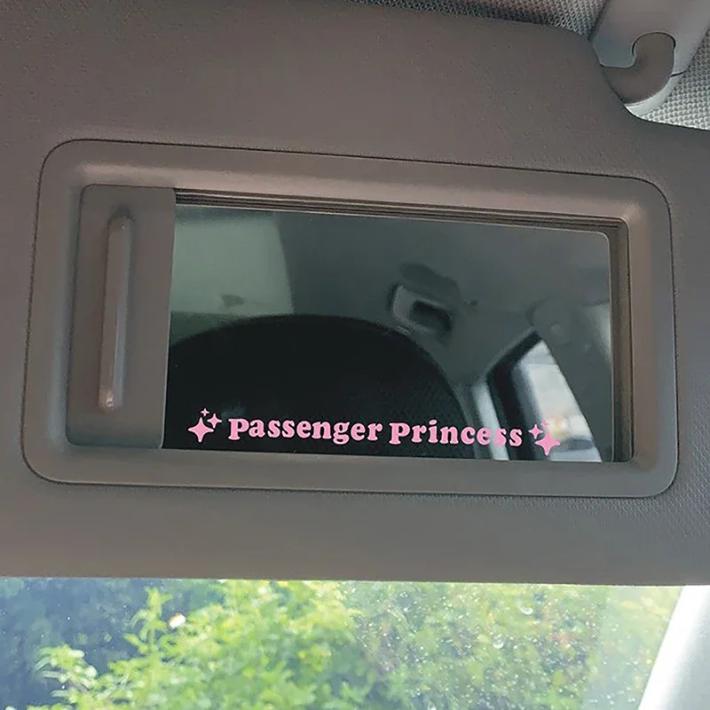 

2pcs Mirror Decoration Sticker Passenger Princess Star Mirror Decal Sticker Rearview Mirror Car Vinyl Decoration Funny Car Decal