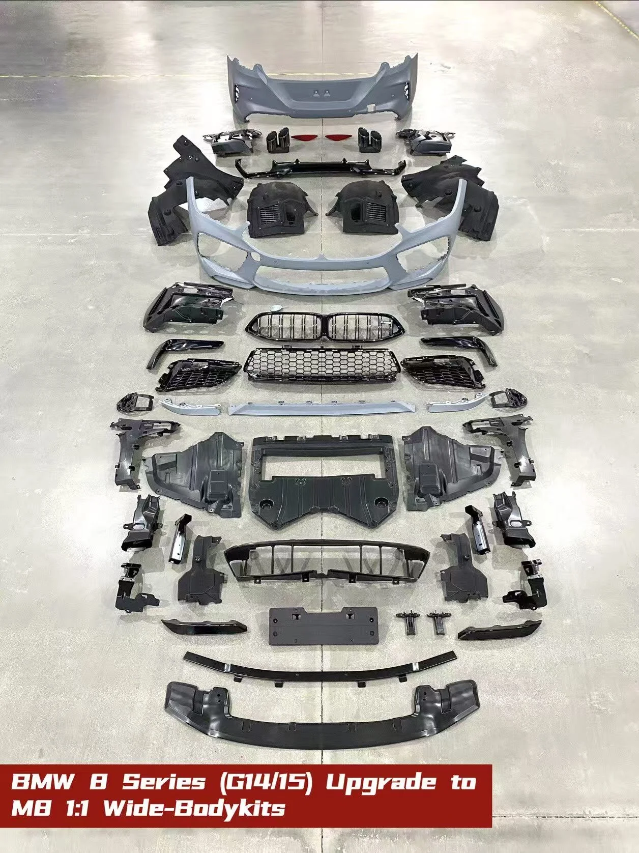 Complete OEM Facelift Conversion & Custom BuildFor 8 Series G14 G15 M8 1:1 Wide Body Kit PP Material Full Set Extreme MakeoverB