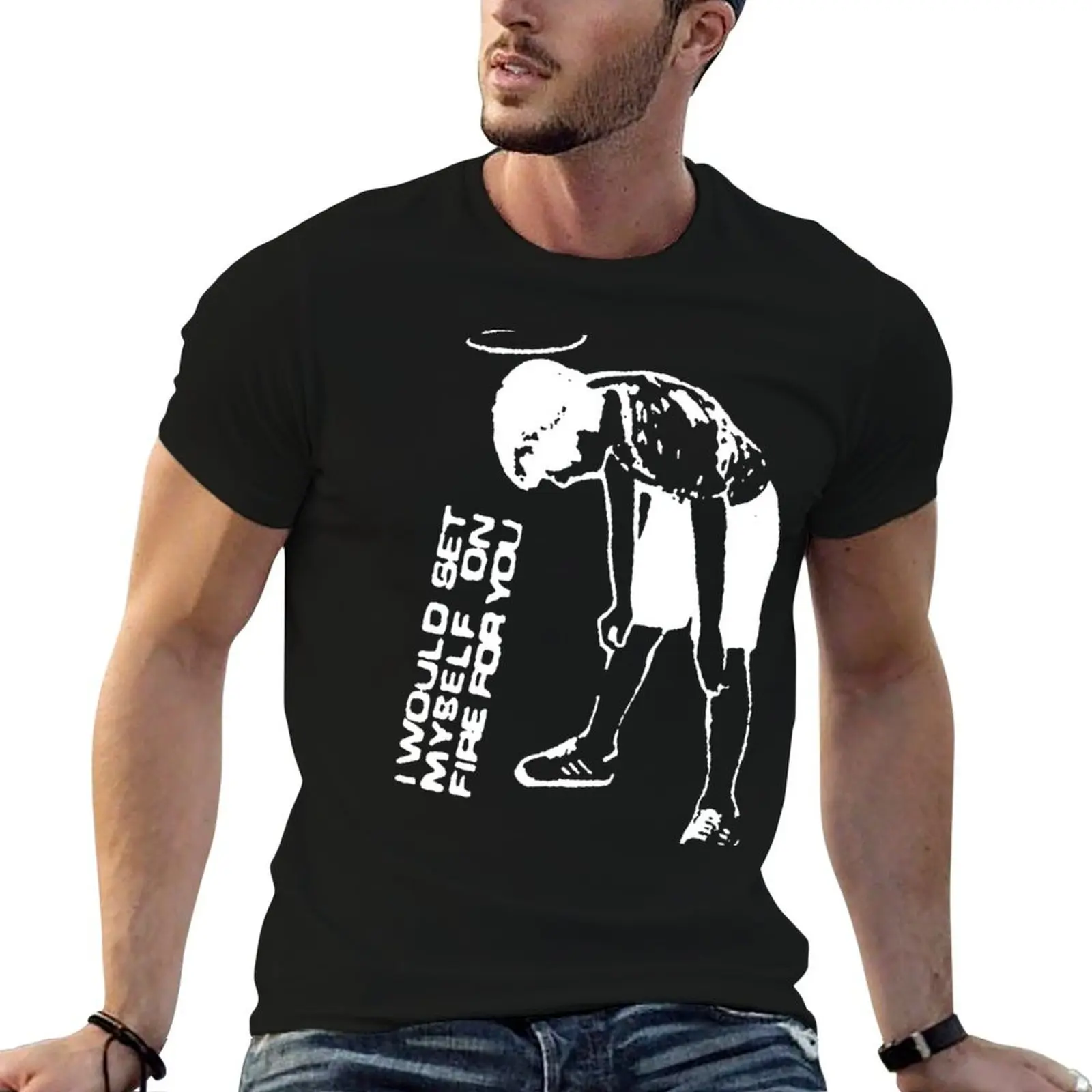 

Футболка Would Skramz Fire с рисунком Myself for Screamo, мужская рубашка, комплект You t For On, рубашки аниме I