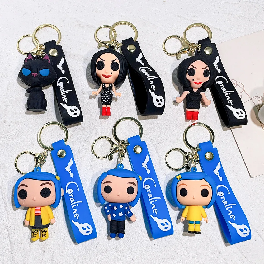 Креативный мультяшный фильм, экшн-коралина, фигурка куклы, модель, милая кукла, брелок, орнамент, брелок, декор, детские игрушки, подарки