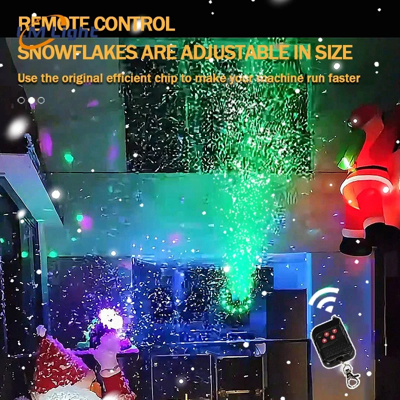 New LM 4000W LED Snow Machine For Christmas Party Wedding Stage Effect Event Performance Decoration