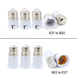 led Lamp base Socket Converter B22 To Screw E27 to B22 Light Bulb Adaptor Bayonet Holder AC power Adapter Lighting Parts