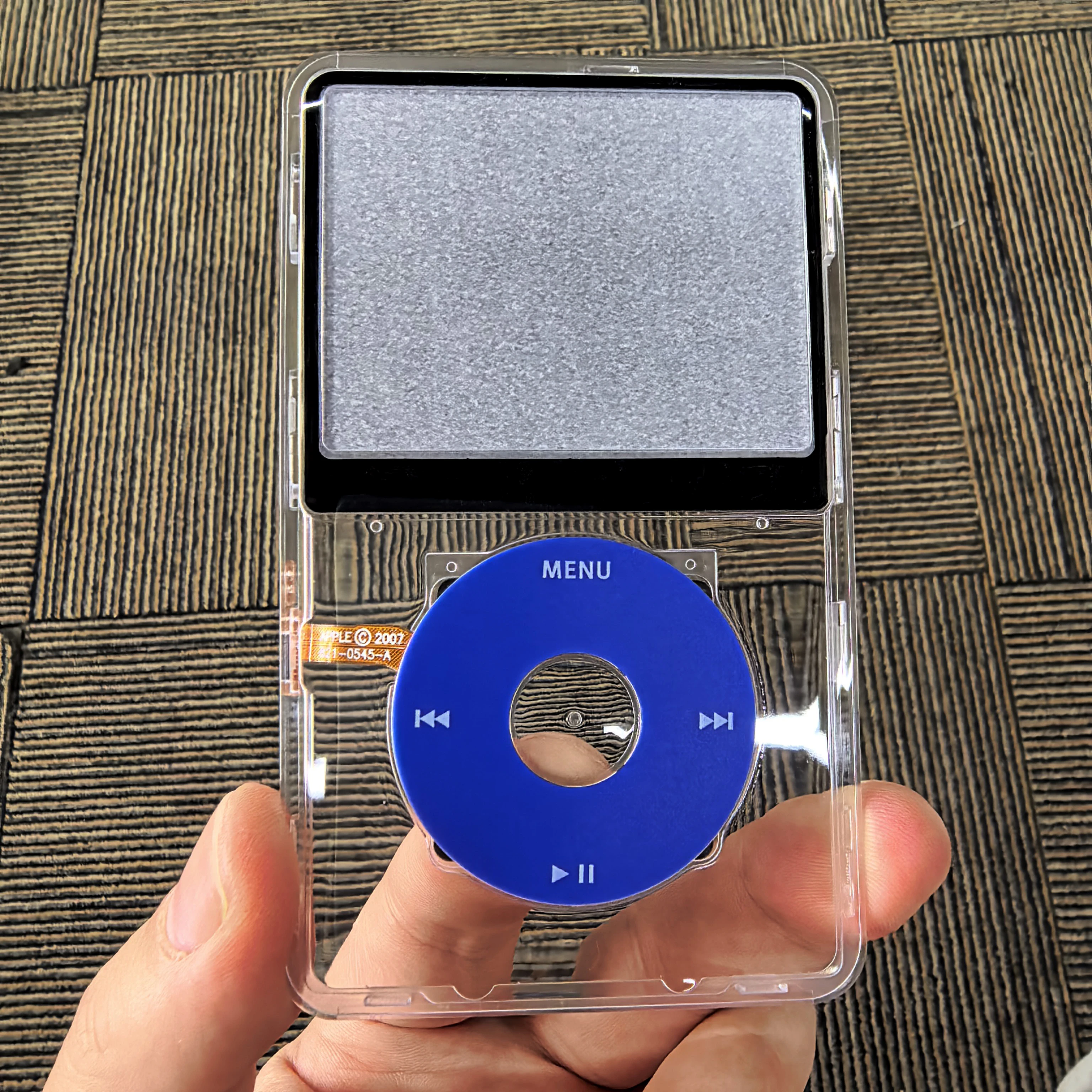 Clear Faceplate Transparent Front Housing Case with Clickwheel Flex Button Kit For iPod Classic 6th 7th Gen 80GB 120GB 160GB image 3