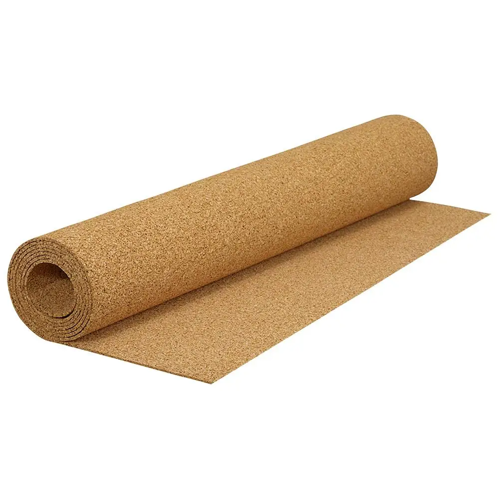 Natural Cork Underlayment Roll 72000Q Flooring Sound Absorption Crack Isolation Thermal Insulation Easy Installation 200 sq ft