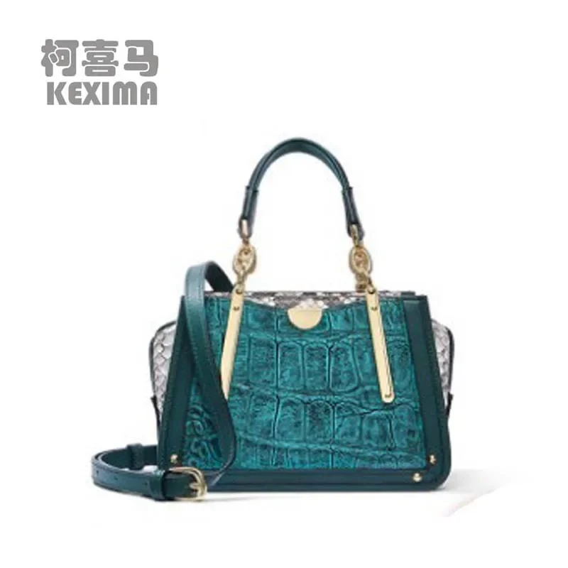 gete new crocodile bag Ladies cross-body women bag  fashion one-shoulder bag retro portable python side women handbag