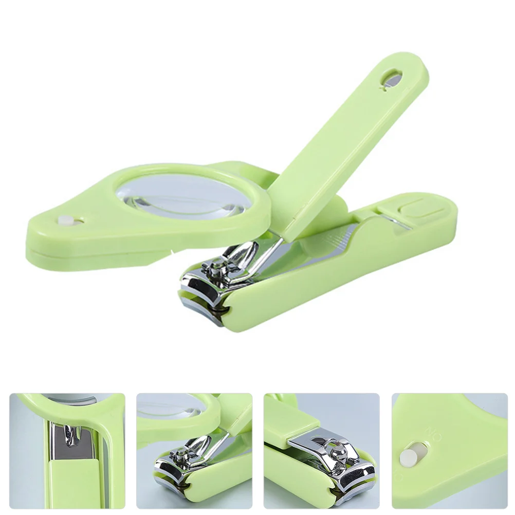 

Nail Clippers Trimmer for Men Fingernail Durable Magnifier Cutters Stainless Steel Elder