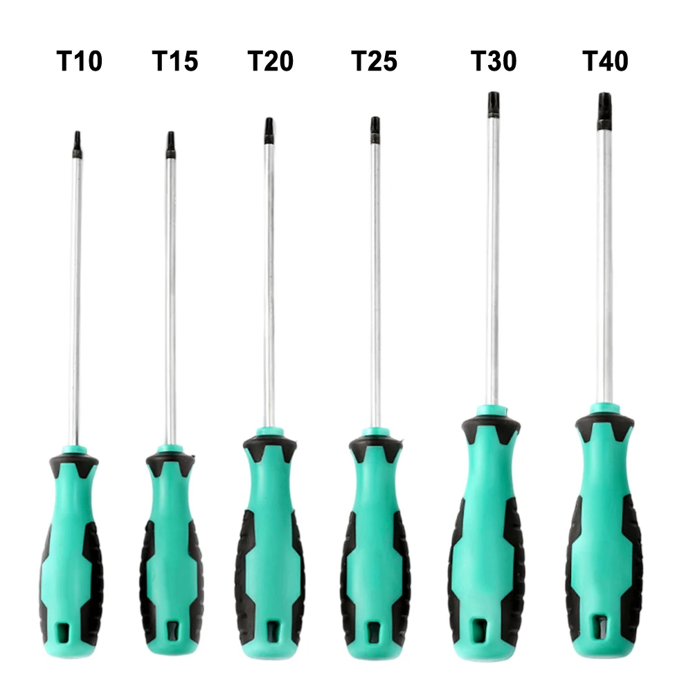 

6 шт. наборы отверток Torx T10-T40 с магнитными головками, отвертка, набор инструментов для ремонта безопасности, ручной инструмент для разборки мебели