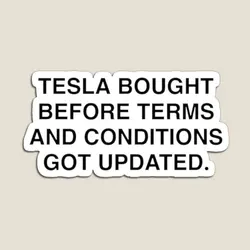 Tesla Bumper Sticker Elon Musk Magnet Holder Kids Cute for Fridge Organizer Baby Home Funny Toy Magnetic Stickers Refrigerator